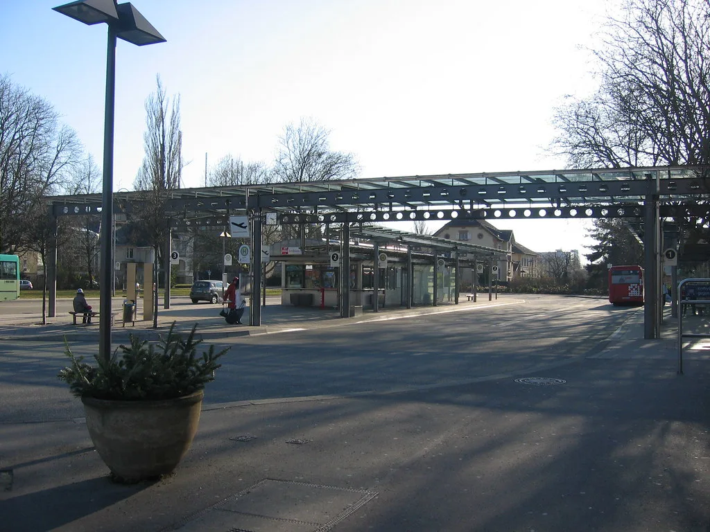 The Baden-Baden (Oos) railway station building, the arrival point on the Rhine Valley line