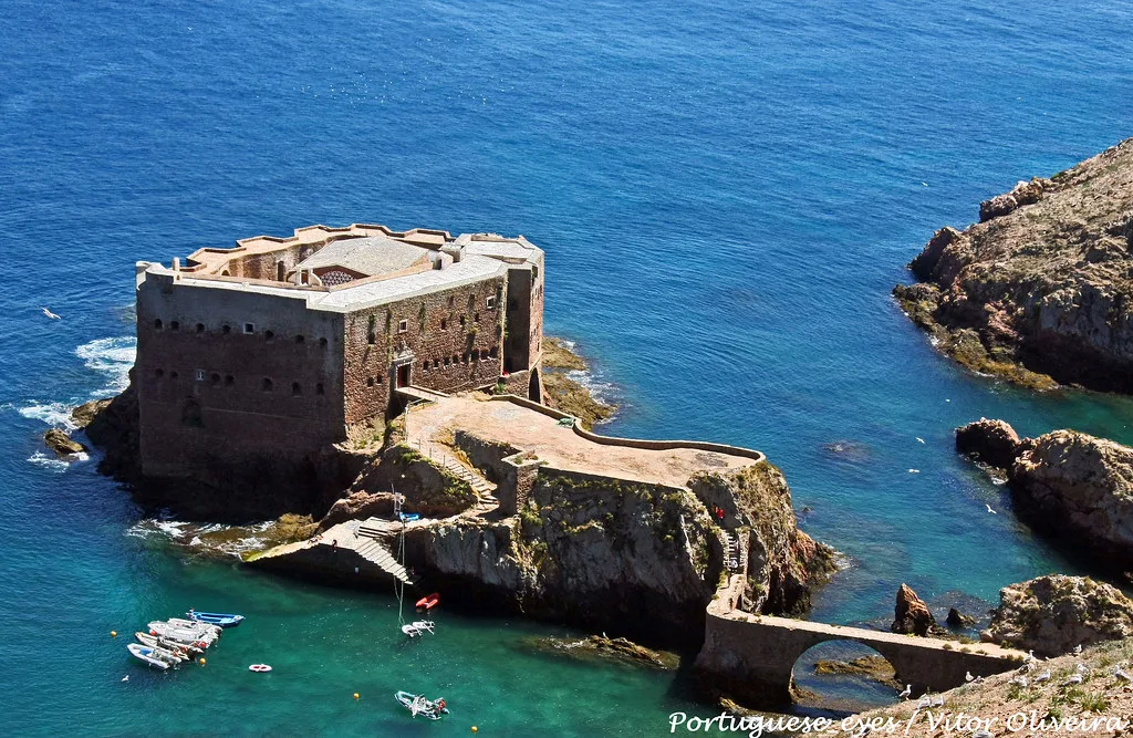 The São João Baptista fort on Berlenga Grande, the UNESCO Biosphere Reserve protected by the Berlengas Pass visitor cap
