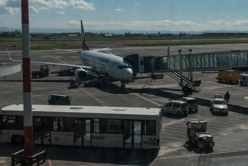 Travellers and the departure area at Catania-Fontanarossa Airport (CTA)