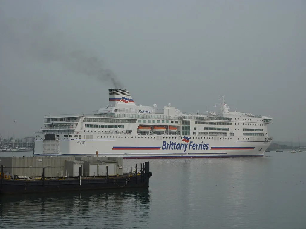 Brittany Ferries cruise ferry Pont-Aven underway on a UK to France crossing