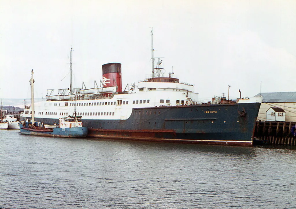 Cross-Channel passenger ferry on the busy Dover to Calais route