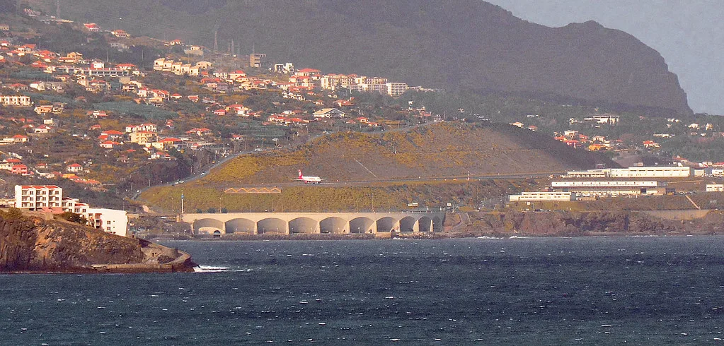 Cristiano Ronaldo Madeira International Airport at Funchal, the start of the Aerobus route 500 transfer