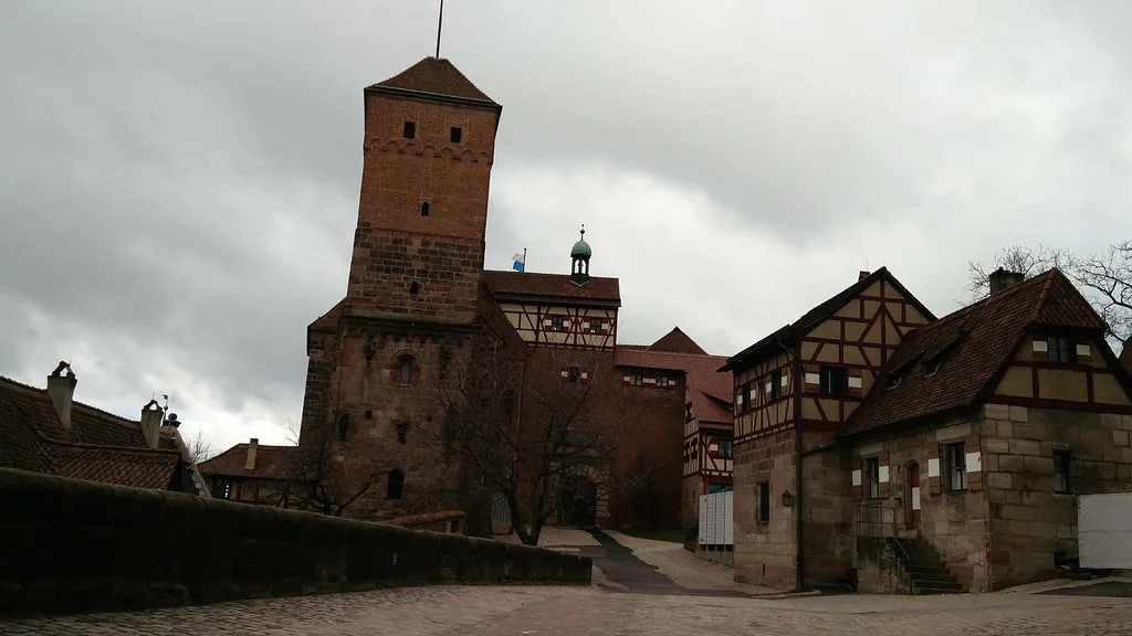 The Imperial Castle overlooking the rooftops of Nuremberg's Old Town