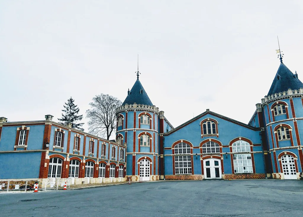The Pommery Champagne house buildings in Reims, reachable by the CityBus shuttle
