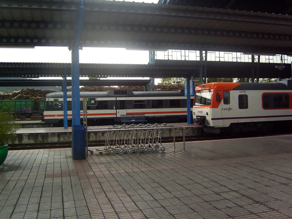 The railway station at Santiago de Compostela, the rail half of the Intermodal Station hub