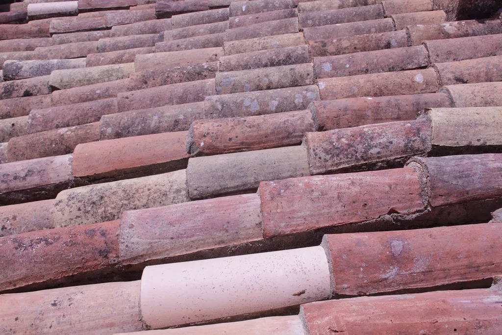 The red sandstone walls of Silves Castle at the highest point of the old town