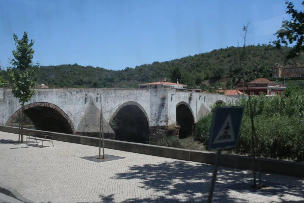 The medieval Roman Bridge crossing the Rio Arade at the start of the Silves walking tour