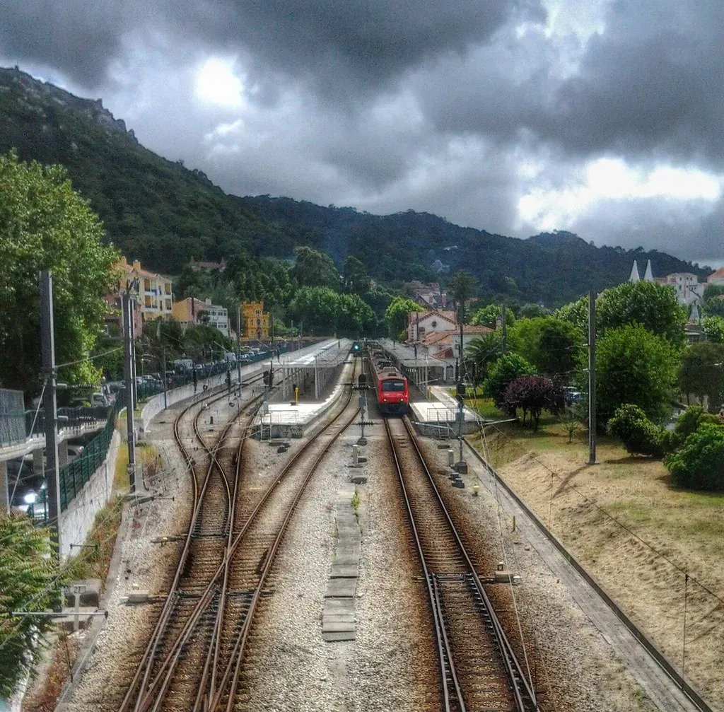 Sintra train station, the park-and-ride gateway for visitors arriving from Lisbon