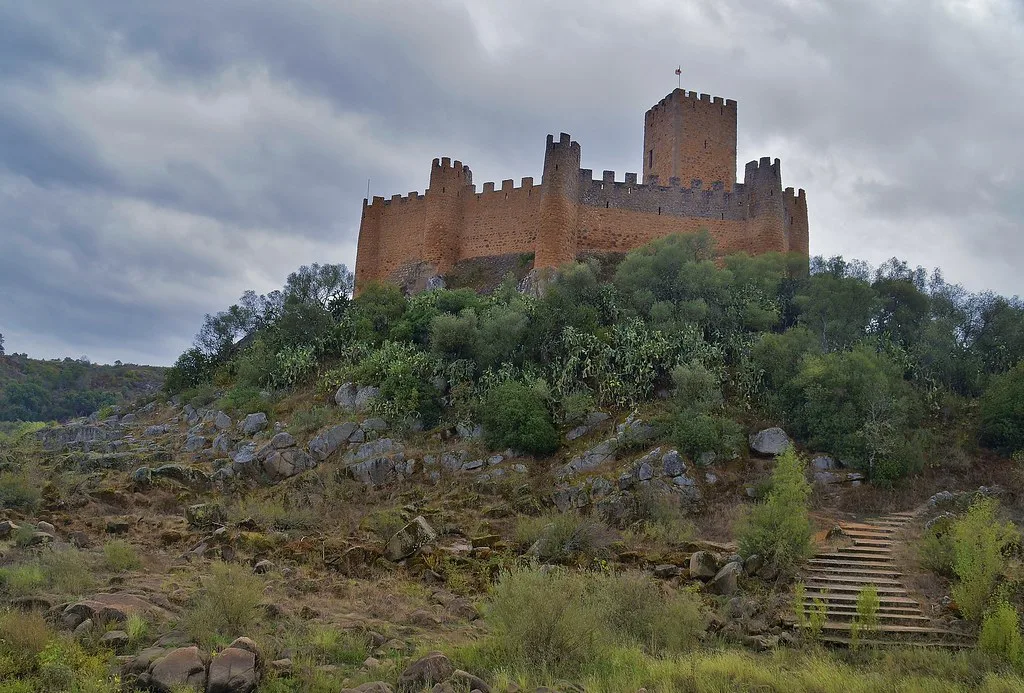 Almourol Castle on its tiny island in the Tagus River, an easy day trip south of Tomar