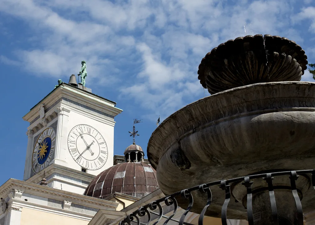 Piazza della Libertà in Udine with the Loggia del Lionello and Venetian-style architecture