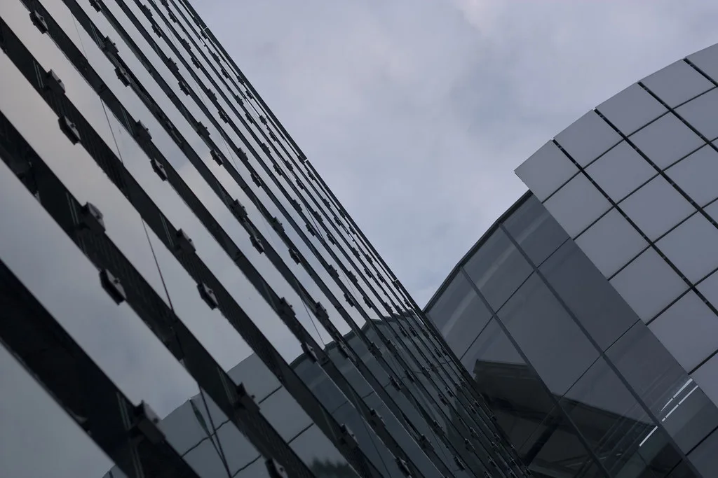 The Parkhaus Deutschhaus multi-storey car park in central Ulm, Germany