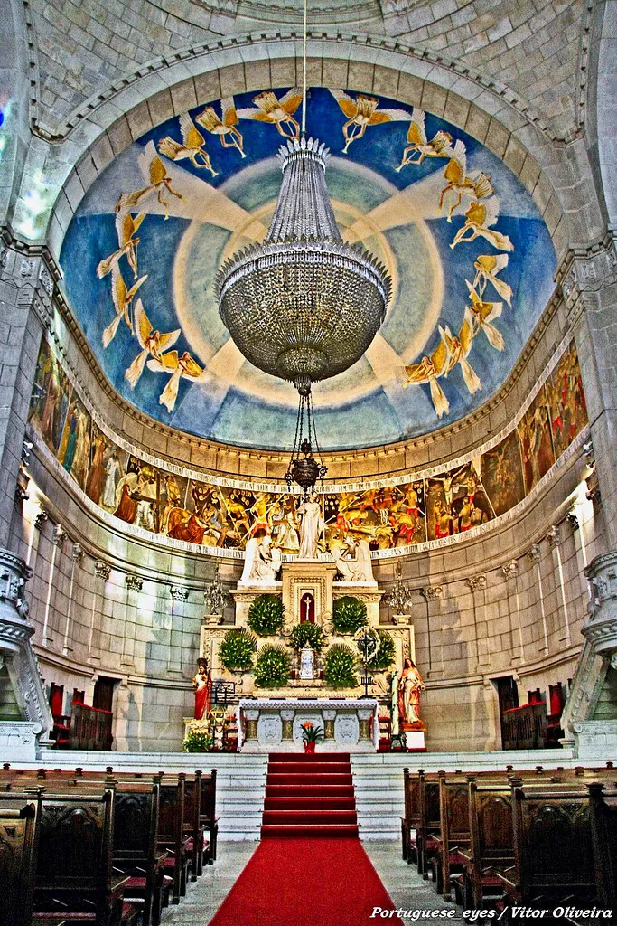 Basilica of Santa Luzia perched on the hilltop above Viana do Castelo
