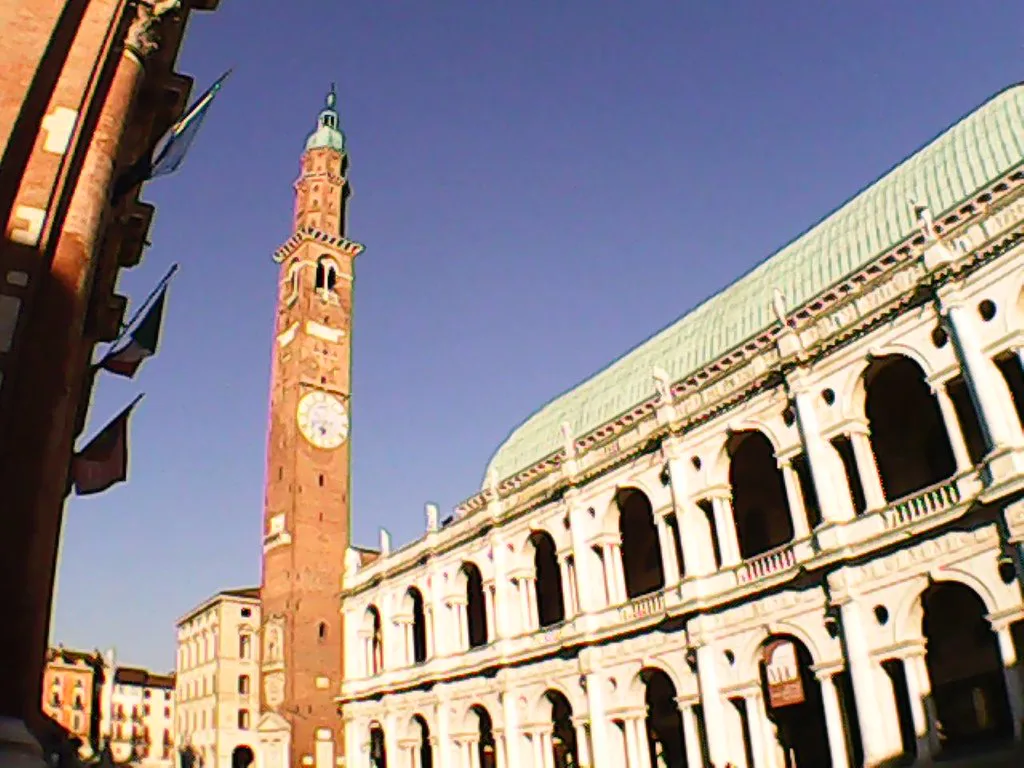 The Basilica Palladiana in Vicenza's historic center, a short walk from the central parking lots